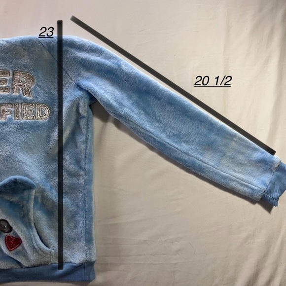 💜2FOR$17 Brand NEW WO Tags Bella&Birdie Fuzzy Hoodie - Picture 8 of 9